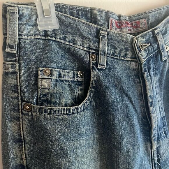 EUC WOMEN’S VINTAGE SILVER JEANS SIZE 30 MOM BUTTONFLY RETRO MAXI SKIRT - Picture 14 of 14